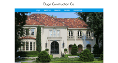 Desktop Screenshot of dugeconstruction.com