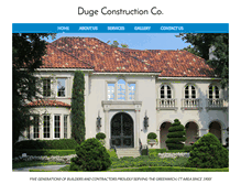 Tablet Screenshot of dugeconstruction.com